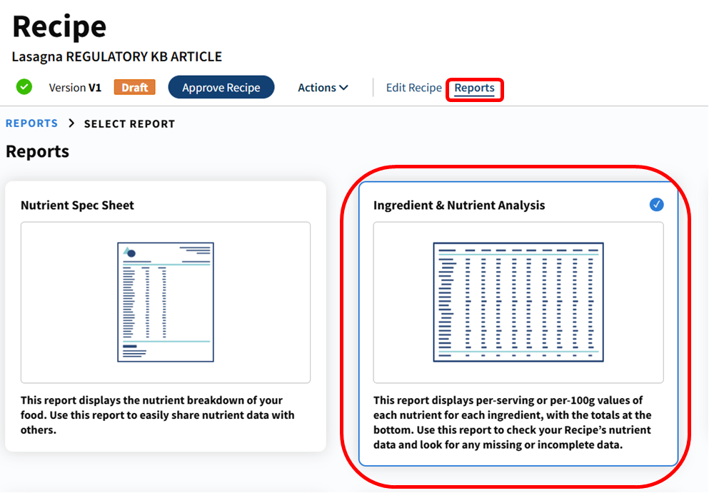 How do I filter by a specific Nutrient in the Ingredient and Nutrient ...